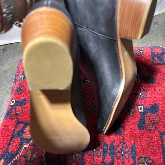 Cole Haan Black Leather Ankle Booties - Picture 5 of 8